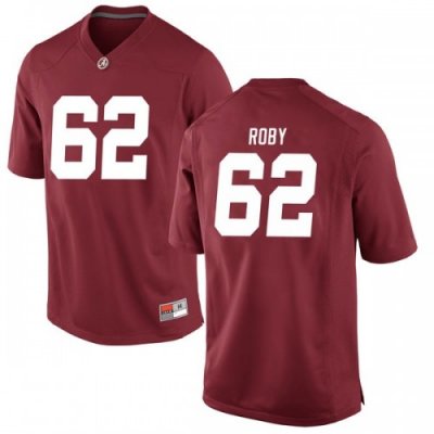 Youth Alabama Crimson Tide #62 Jackson Roby Crimson Game NCAA College Football Jersey 2403CFAL3